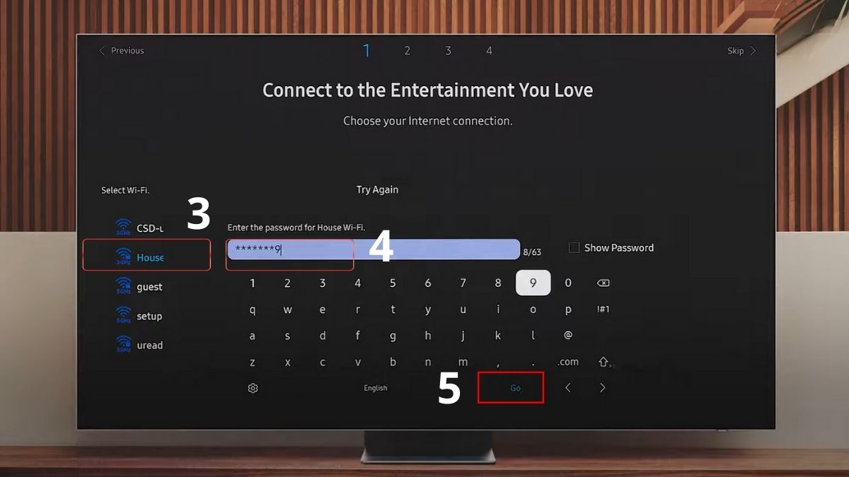 Cách cài đặt tivi Samsung bằng điều khiển (remote) bước 1 2