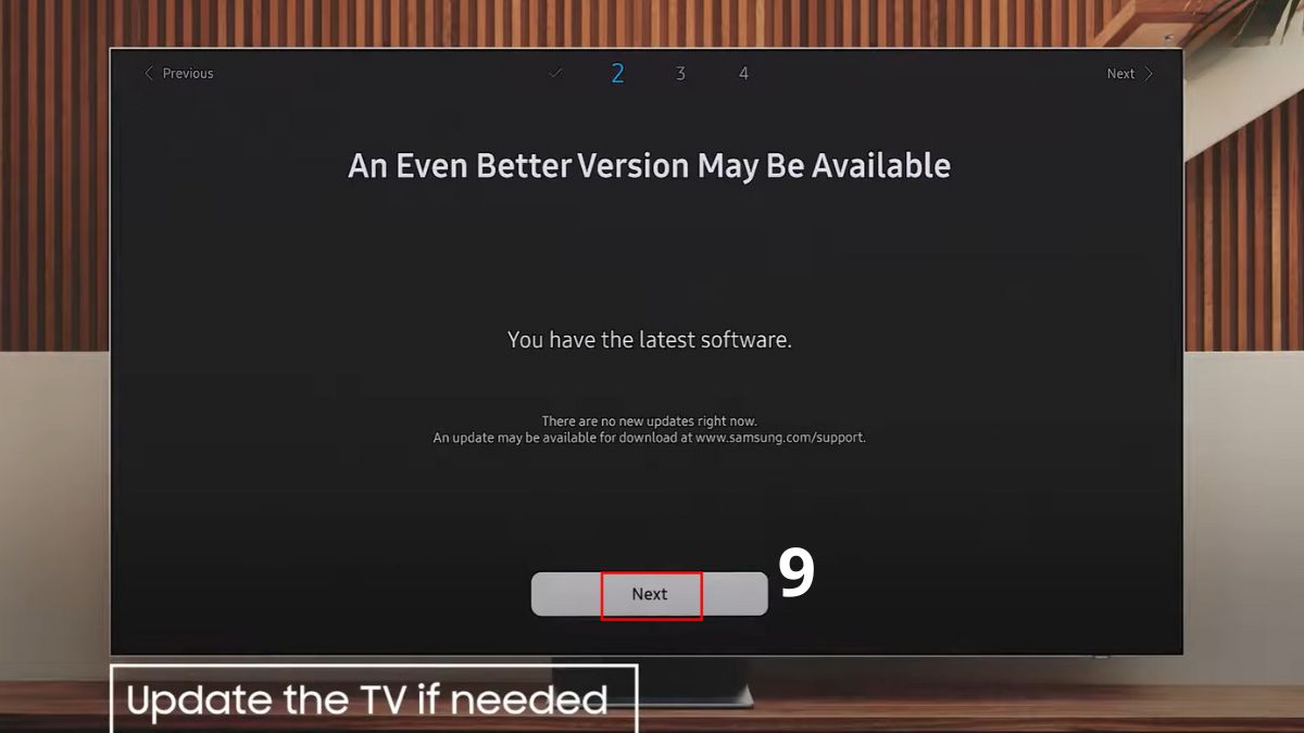 Cách cài đặt tivi Samsung bằng điều khiển (remote) bước 3