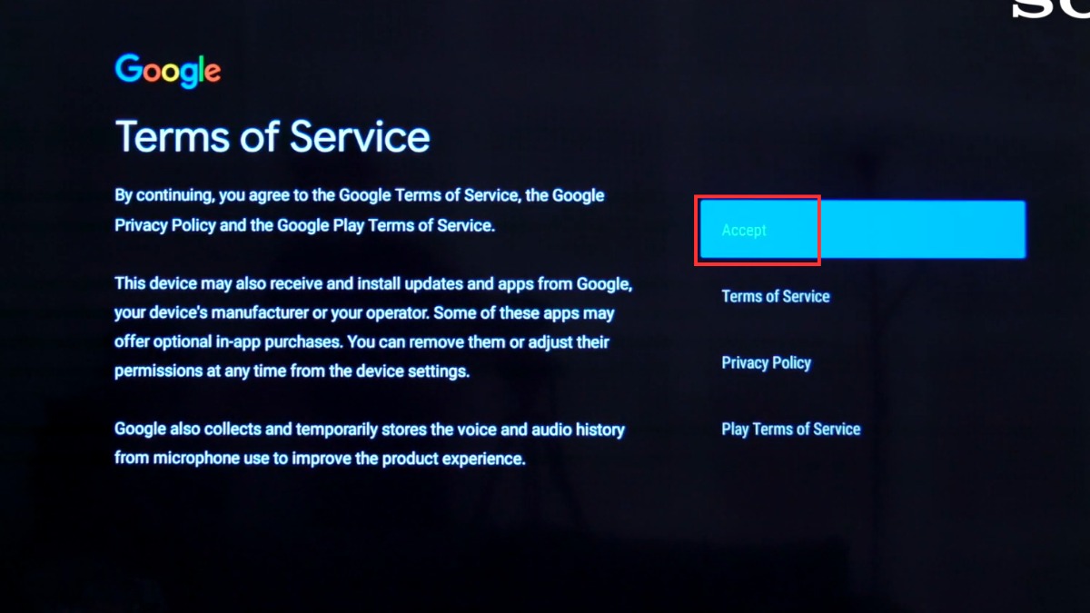 Terms of Service (Điều khoản dịch vụ của Google)
