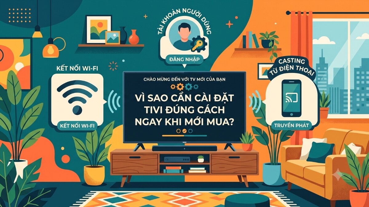 Lý do cần cài đặt tivi đúng cách khi mới mua