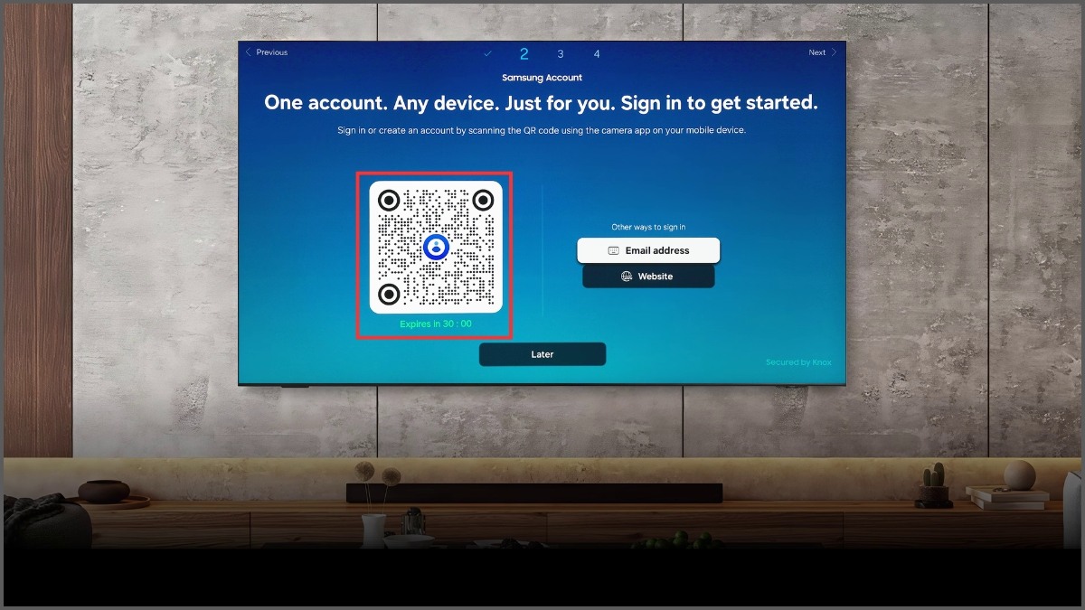 Chọn đăng nhập bằng cách quét mã QR trên điện thoại