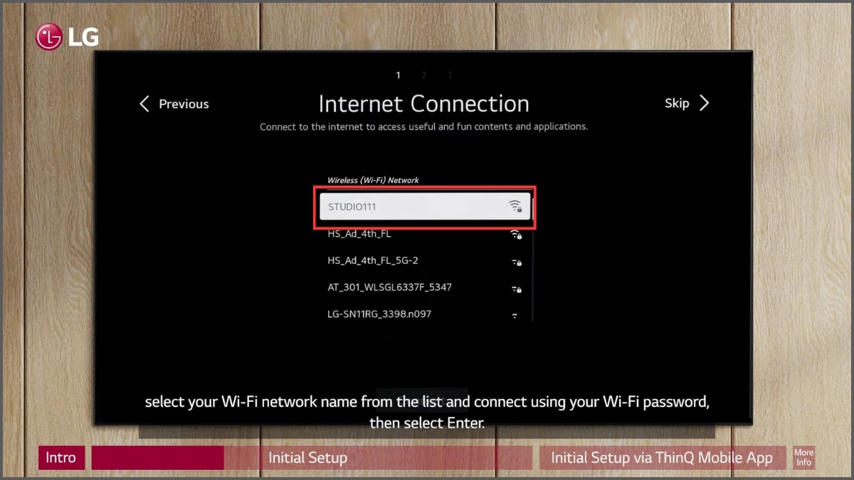 Chọn tên Wifi của nhà bạn