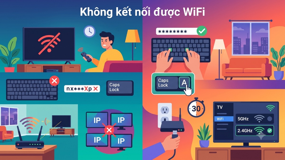 Lỗi không kết nối được WiFi
