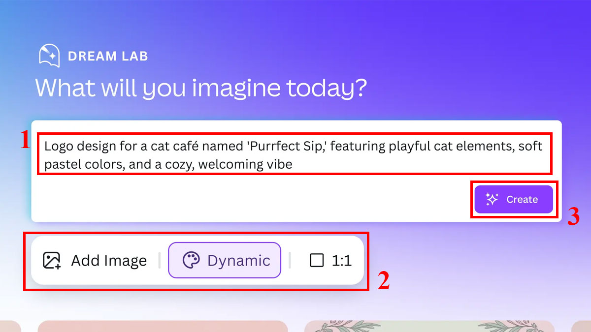 Cách tạo hình ảnh thương hiệu bằng Canva Dream Lab bước 4 (Hình minh họa)