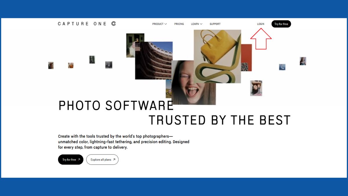 Đăng nhập tài khoản và tiến hành tải Capture One