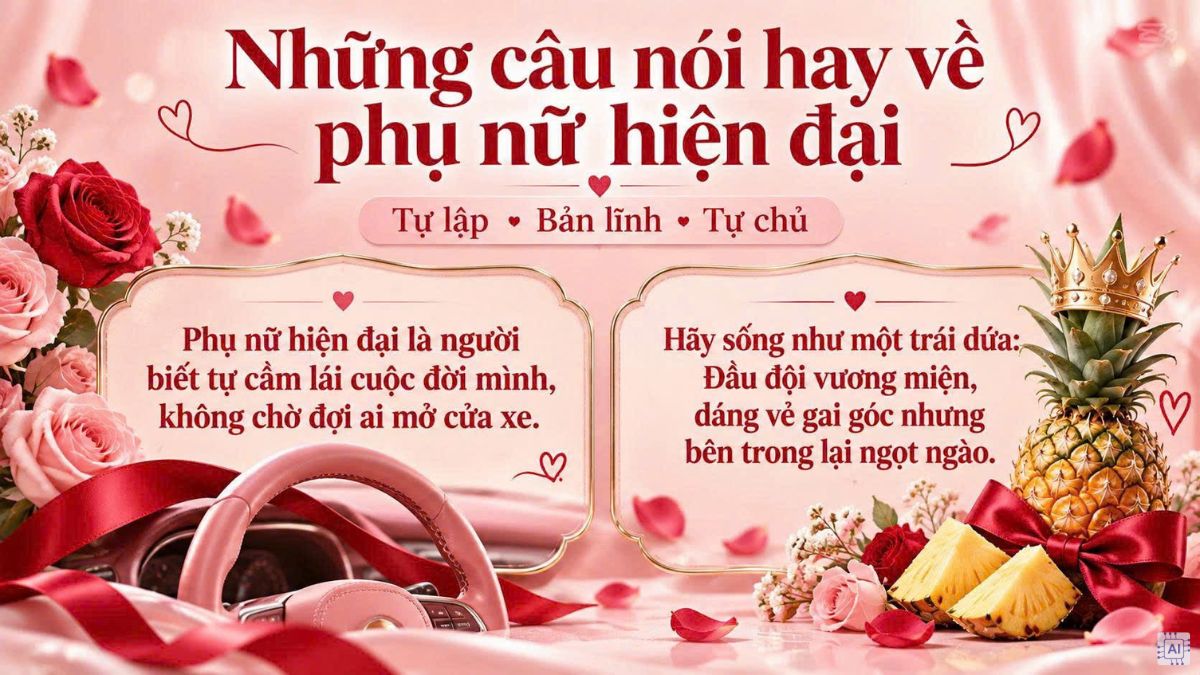 Những câu nói hay về phụ nữ hiện đại