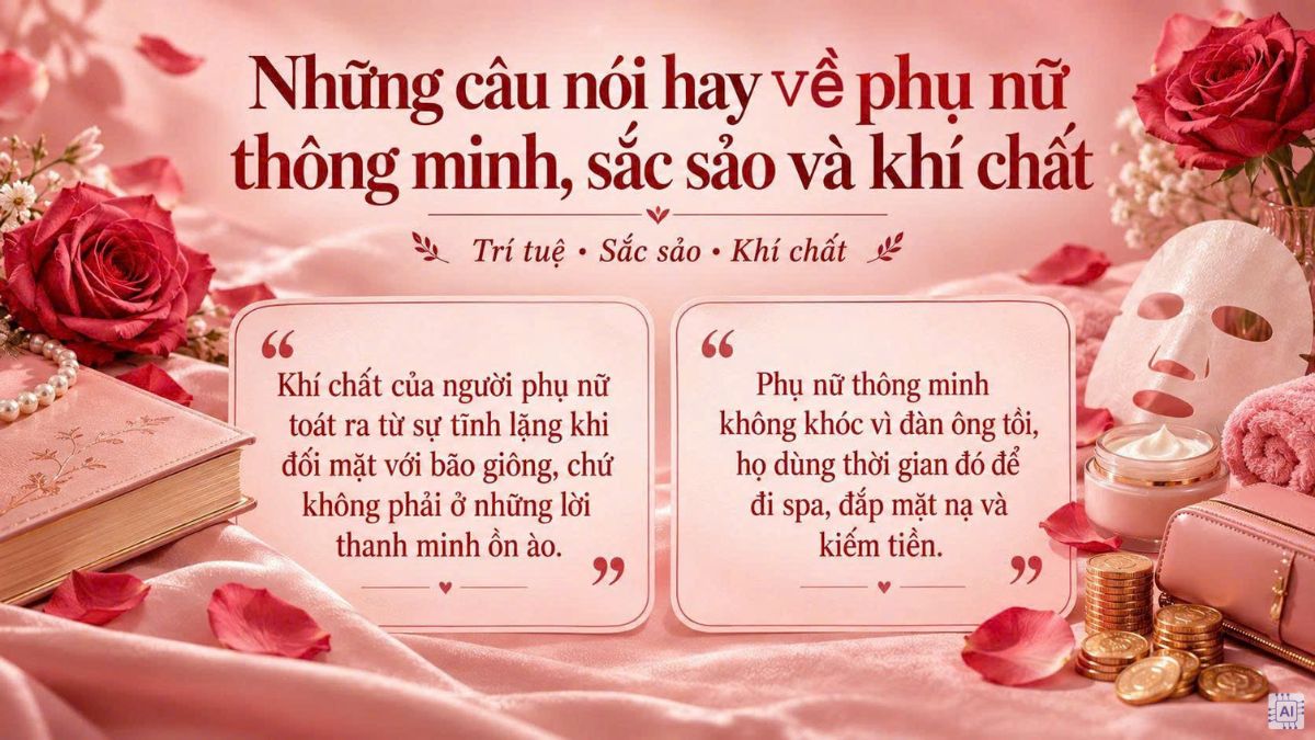 Những câu nói hay về phụ nữ thông minh, sắc sảo