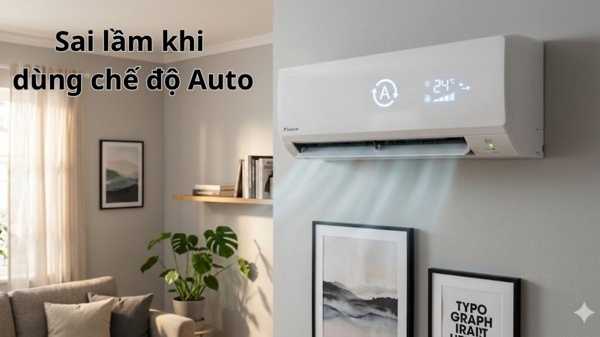 Máy lạnh tự động dừng quá lâu khi bật chế độ Auto