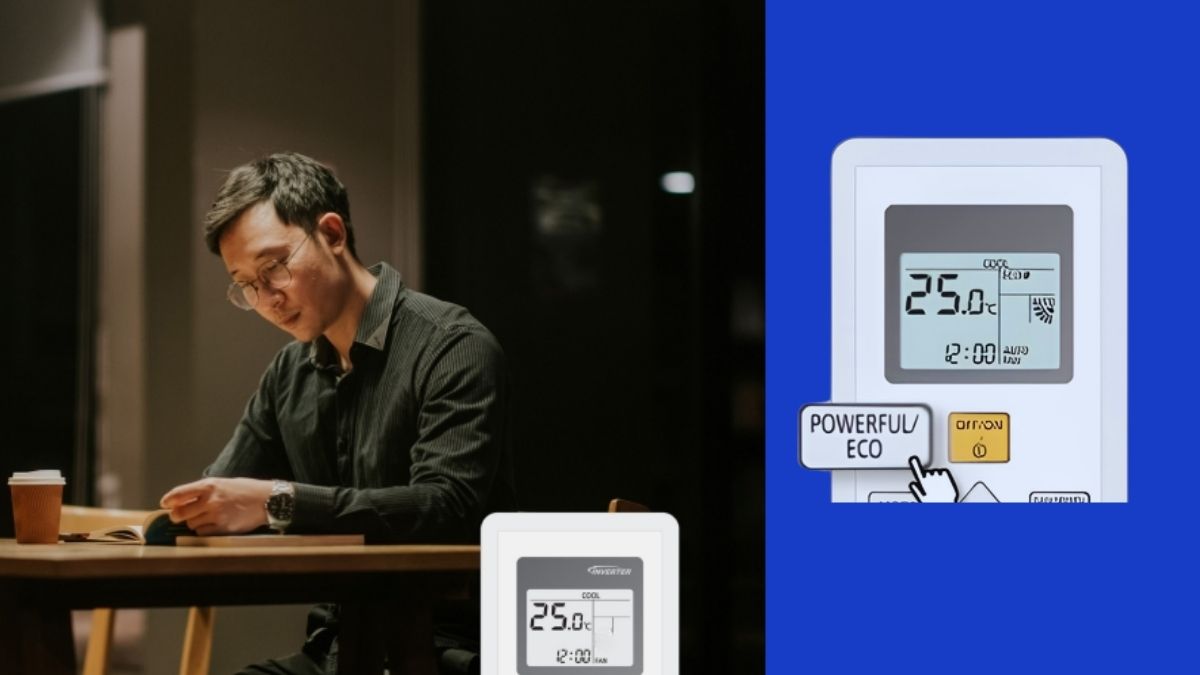Chế độ Eco trên máy lạnh Panasonic hỗ trợ duy trì nhiệt độ ổn định dễ chịu