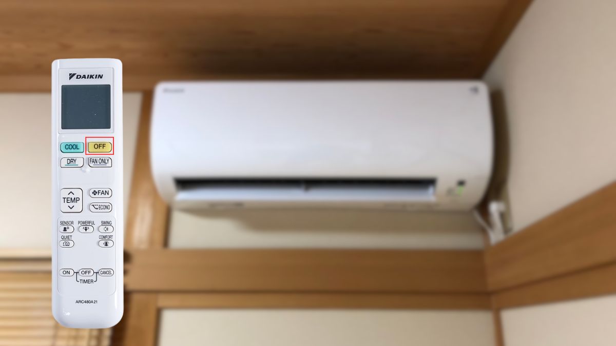 Cách tắt chế độ Dry của điều hòa Daikin bước 3
