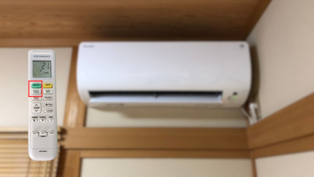 Cách tắt chế độ Dry của điều hòa Daikin bước 1