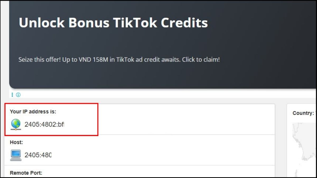 Xem IP máy tính thông qua MyIP 