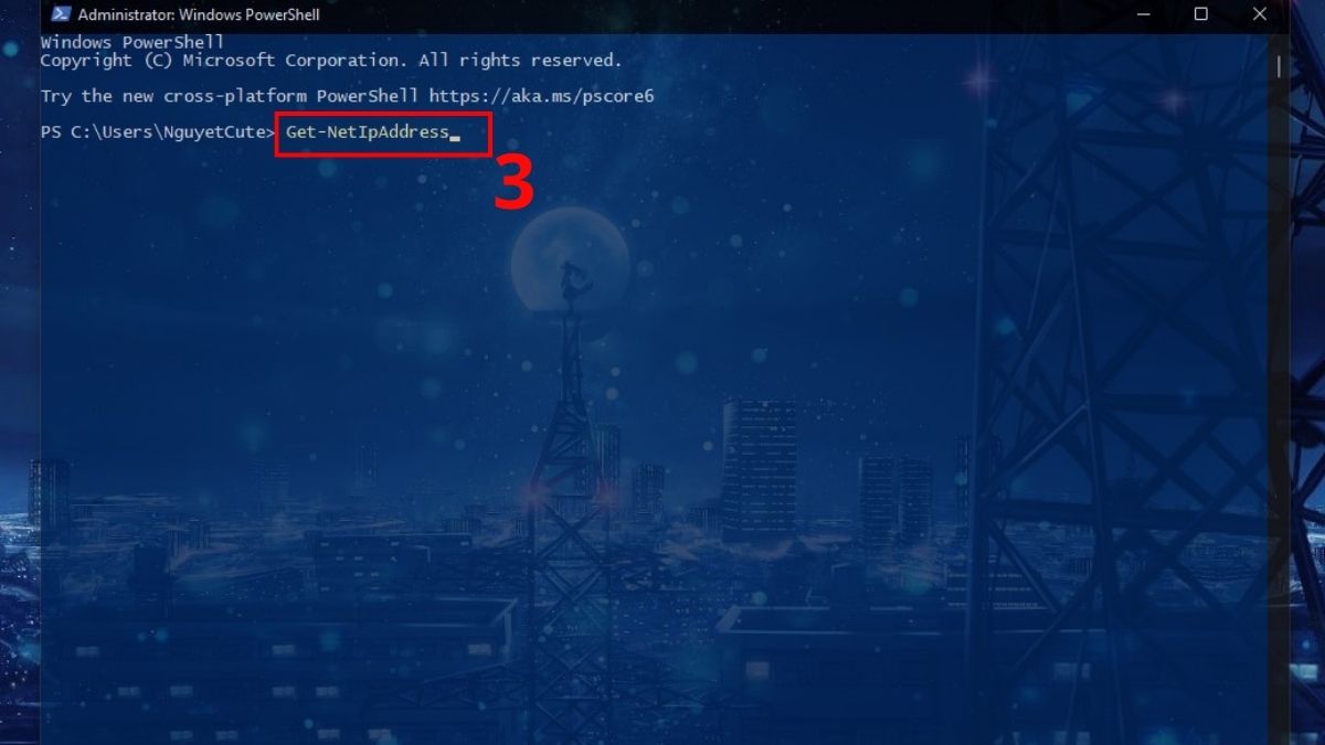 Check IP máy tính bằng PowerShell bước 3