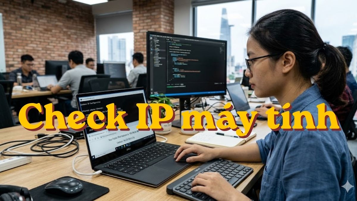 Cách check IP máy tính nhanh chóng, đơn giản và chính xác