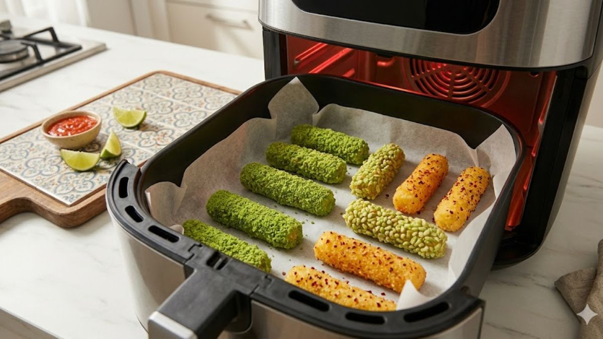 Những lưu ý khi rán phô mai que bằng nồi chiên không dầu