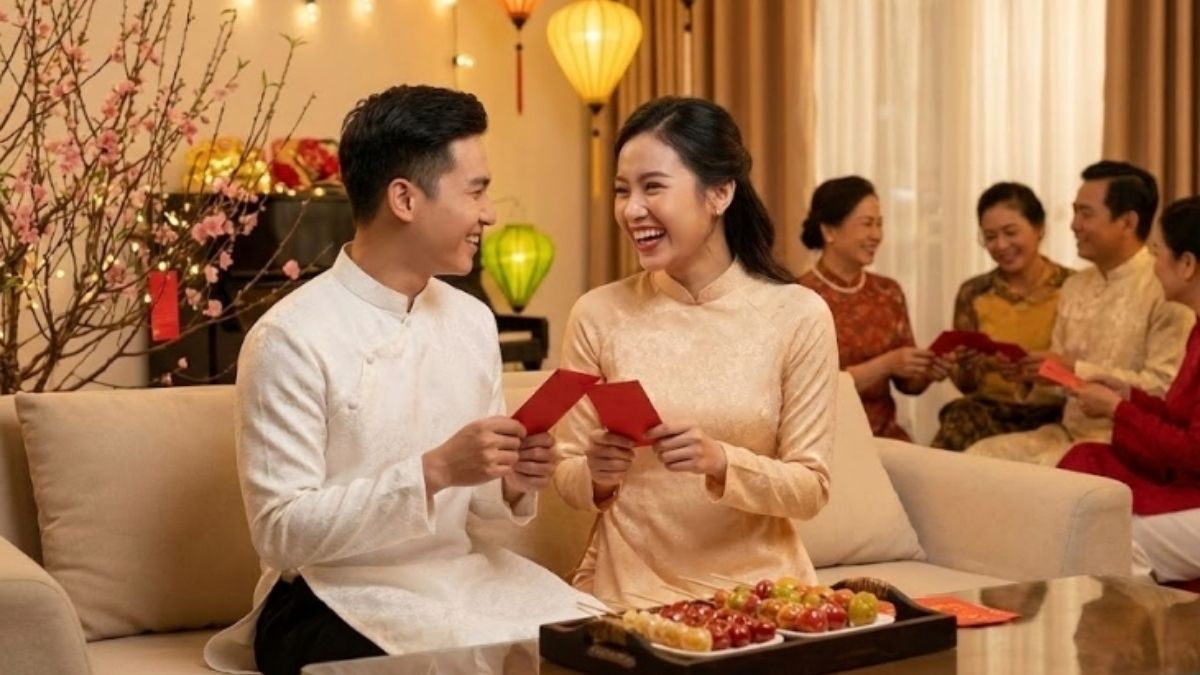 Lời chúc Tết người yêu và gia đình chân thành, tinh tế