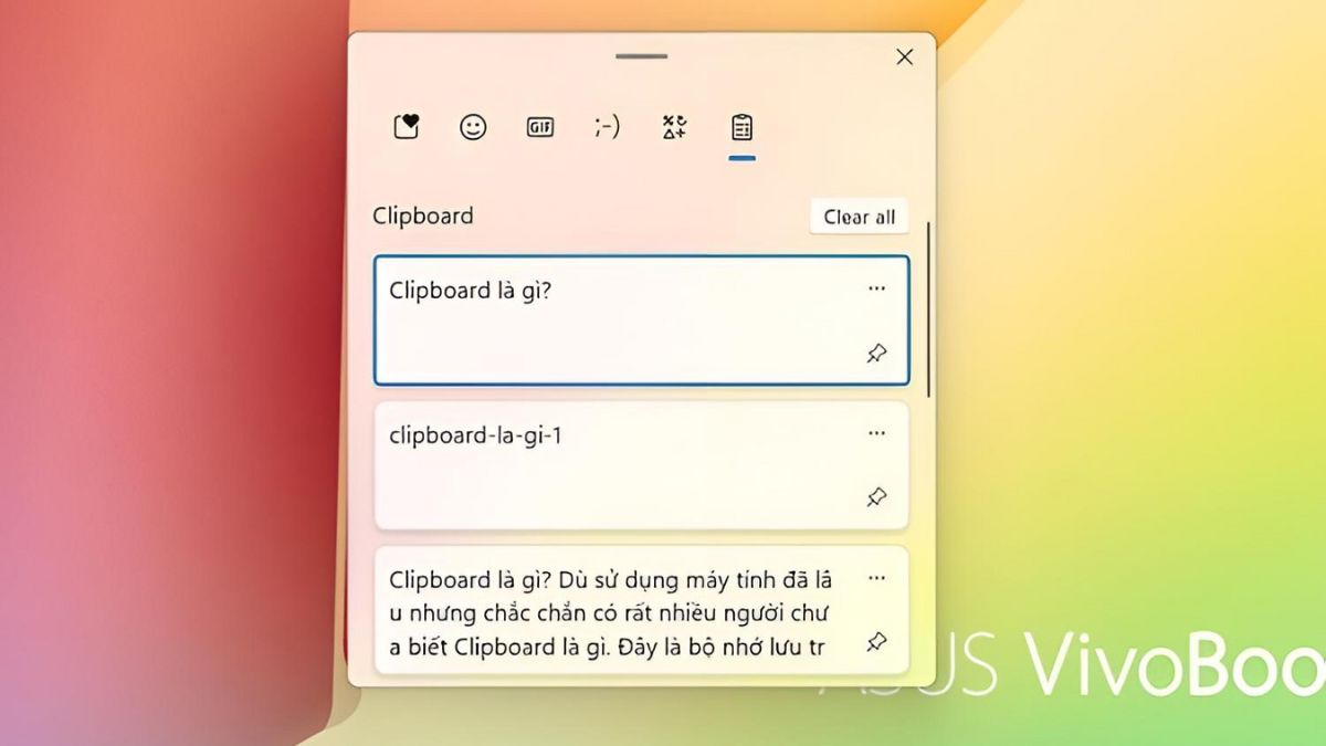 Ghim nội dung bằng Clipboard