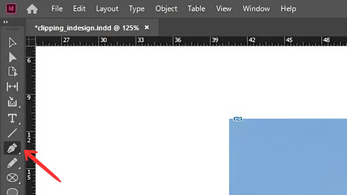 Cách tạo Clipping Mask trong InDesign đơn giản bước 1 (Hình minh họa)
