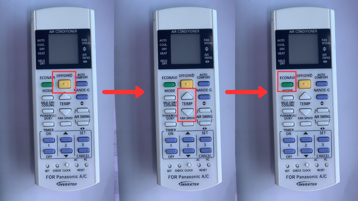 Hướng dẫn bật chế độ Eco trên máy lạnh bước 1
