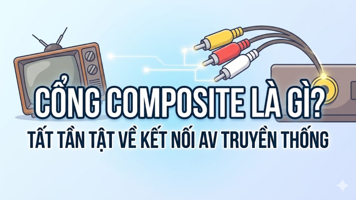 Cổng Composite là gì? Tất tần tật về kết nối AV truyền thống