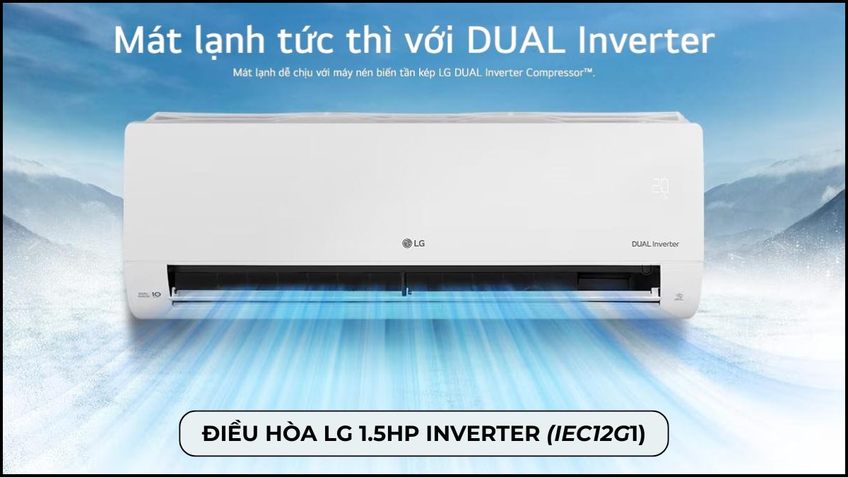 Điều hòa LG 12000BTU Inverter đáng cân nhắc