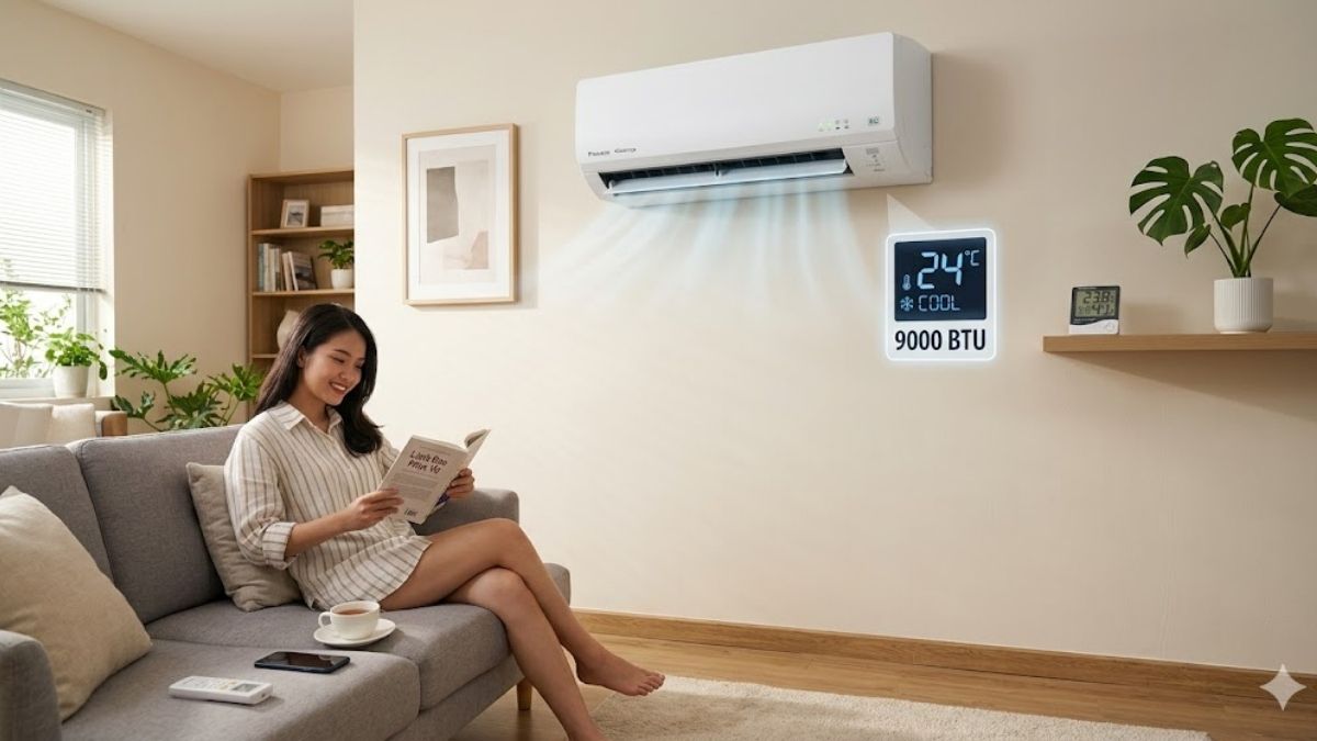 Điều hoà 9000BTU là dòng thiết bị có công suất làm lạnh ở mức 9000BTU/h