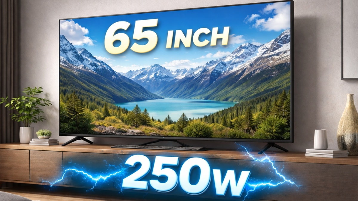 Công suất của tivi phụ thuộc vào kích thước của tivi