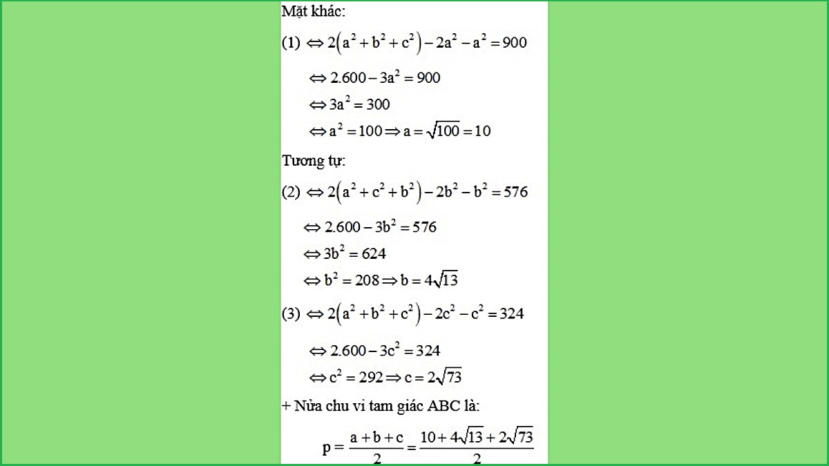 Ví dụ 4 về áp dụng công thức Heron (3)