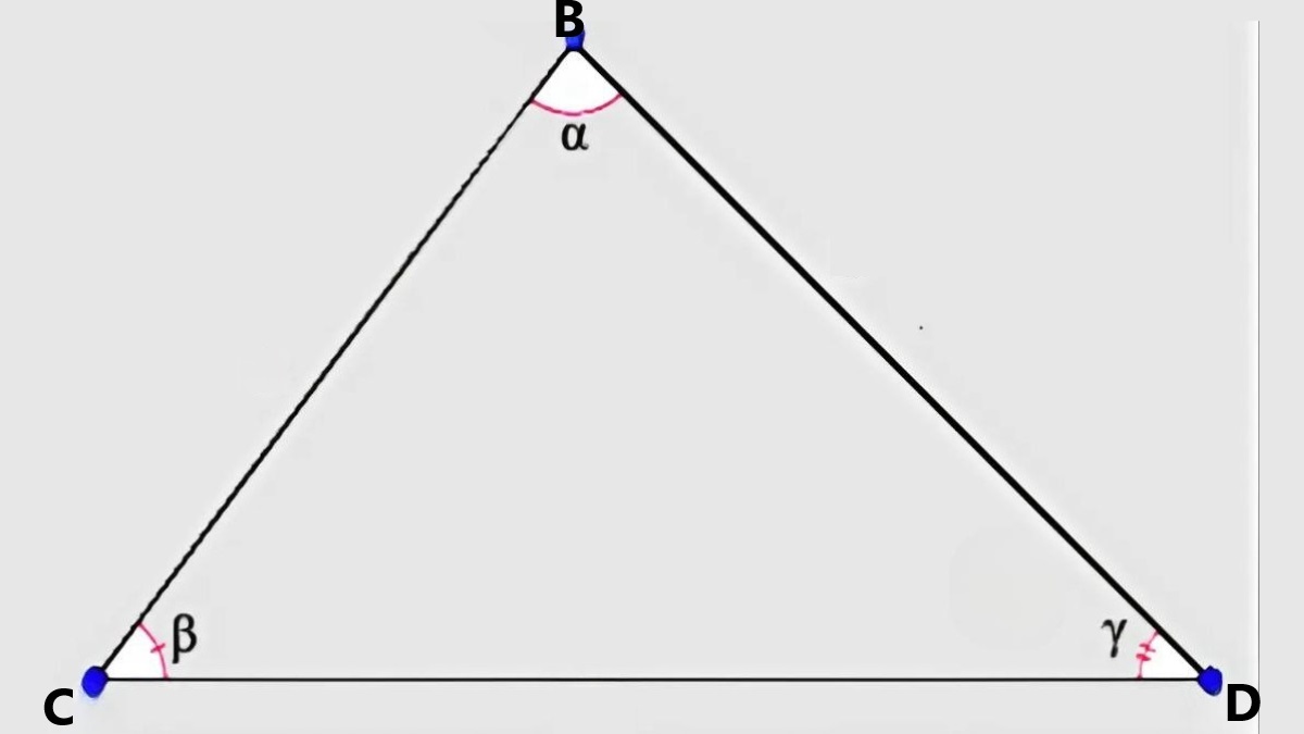 Ví dụ 1 về cách áp dụng công thức Heron tính diện tích tam giác