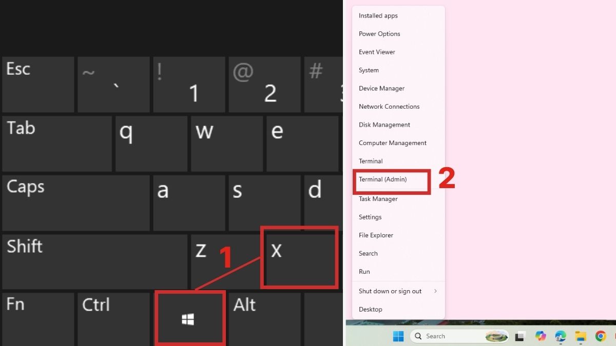Mở Control Panel bằng Command Prompt hoặc PowerShell