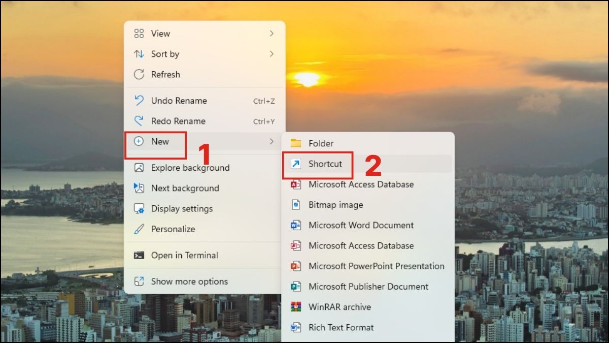 Tạo shortcut Control Panel trên Desktop