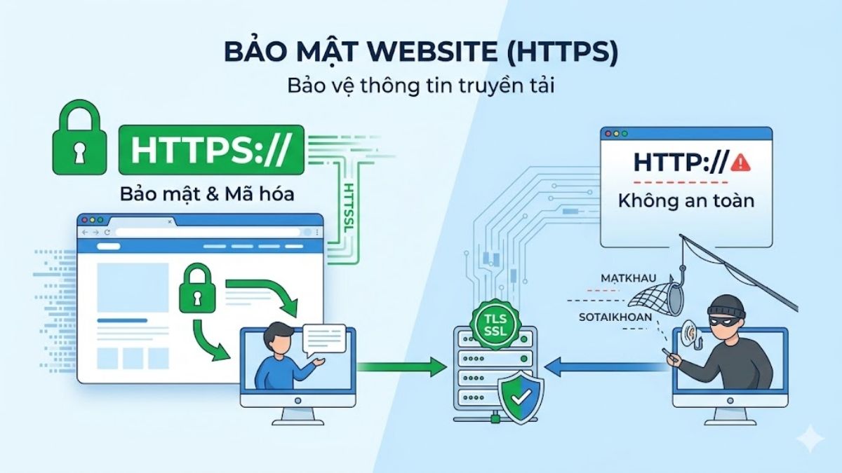 Bảo mật website là một trong những ứng dụng phổ biến của Cryptography