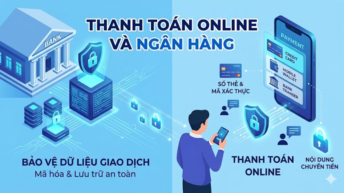 Ứng dụng của Cryptography trong thanh toán online và ngân hàng