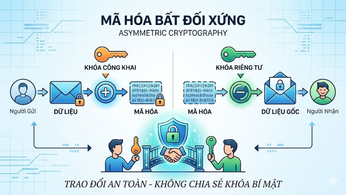 Asymmetric cryptography (Mã hóa bất đối xứng)