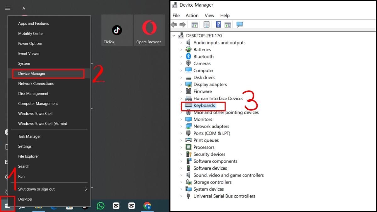 Cập nhật hoặc cài lại driver bàn phím khắc phục lỗi Ctrl Shift S bước 1