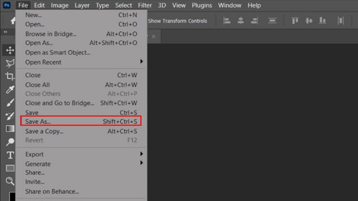 Xuất và lưu file nhanh trong phần mềm thiết kế đồ họa
