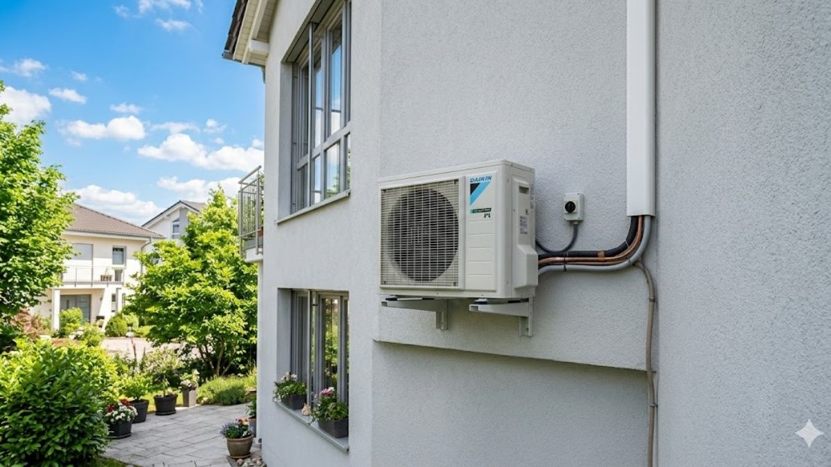 Đảm bảo khu vực đặt cục nóng thông thoáng cho hoạt động ổn định