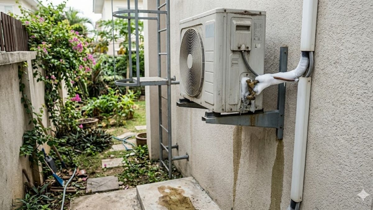 Điều hòa bị thiếu gas hoặc rò rỉ gas khiến cục nóng chạy một lúc rồi tắt