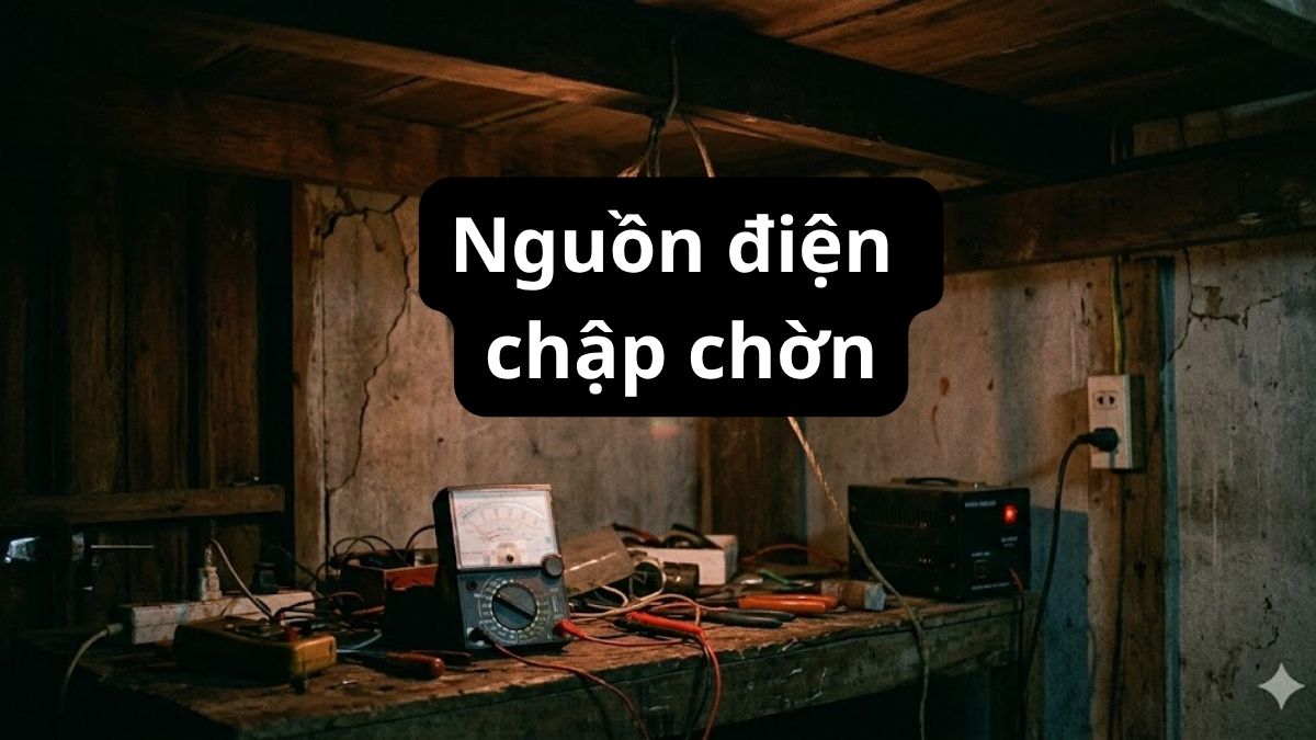 Nguồn điện chập chờn, điện áp không ổn định khiến cục nóng hoạt động không ổn định