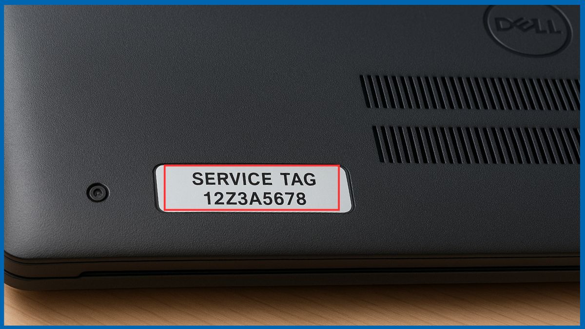 Cách kiểm tra năm sản xuất của Dell Latitude E7270 trên nhãn máy