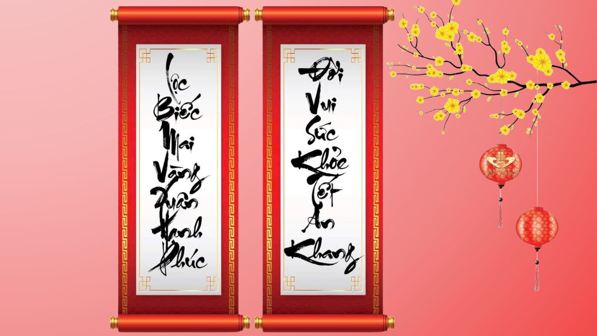 Câu đối đỏ, thiệp chúc Tết có ý nghĩa và đầy sự may mắn