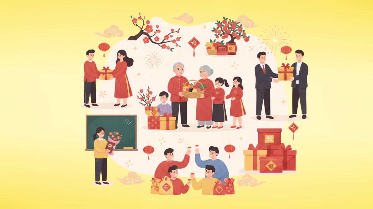 Những đối tượng thường nên tặng quà khi đi chúc Tết