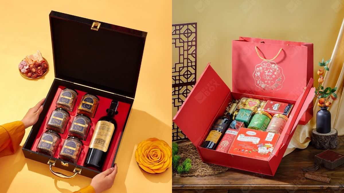 Những hộp quà Tết cao cấp cũng được chọn nhiều khi đi chúc Tết