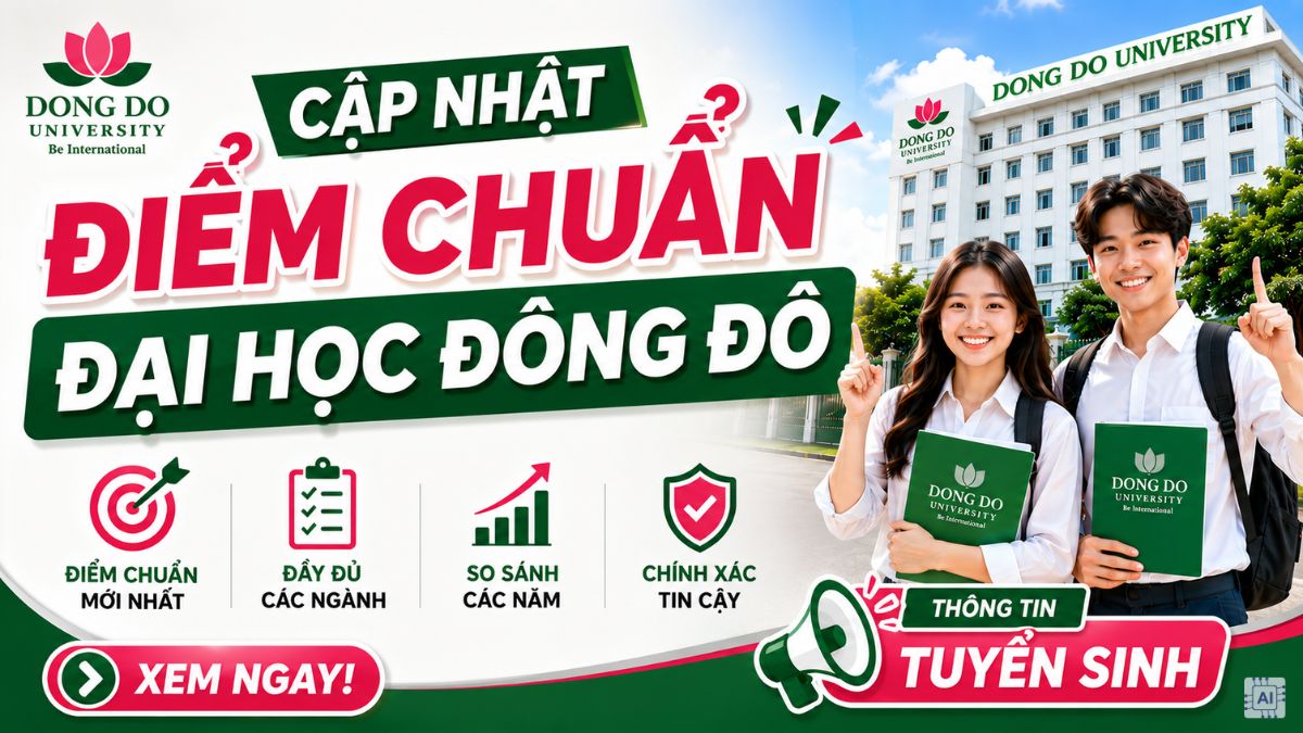 Cập nhật điểm chuẩn trường Đại học Đông Đô 2025 đầy đủ nhất