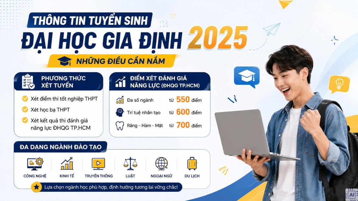 Các thông tin tuyển sinh Đại học Gia Định