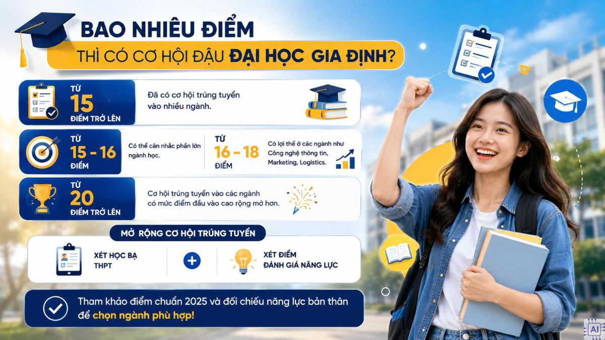 Tỷ lệ đầu vào Đại học Gia Định như thế nào