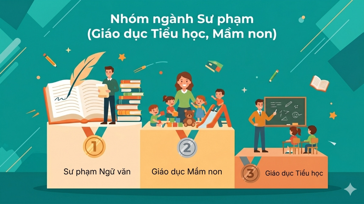 Nhóm ngành Sư phạm (Giáo dục Tiểu học, Mầm non)