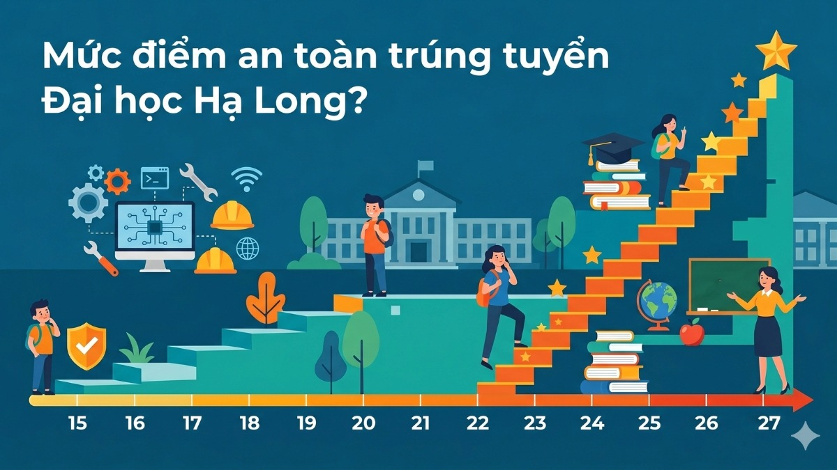 Mức điểm an toàn trúng tuyển Đại học Hạ Long