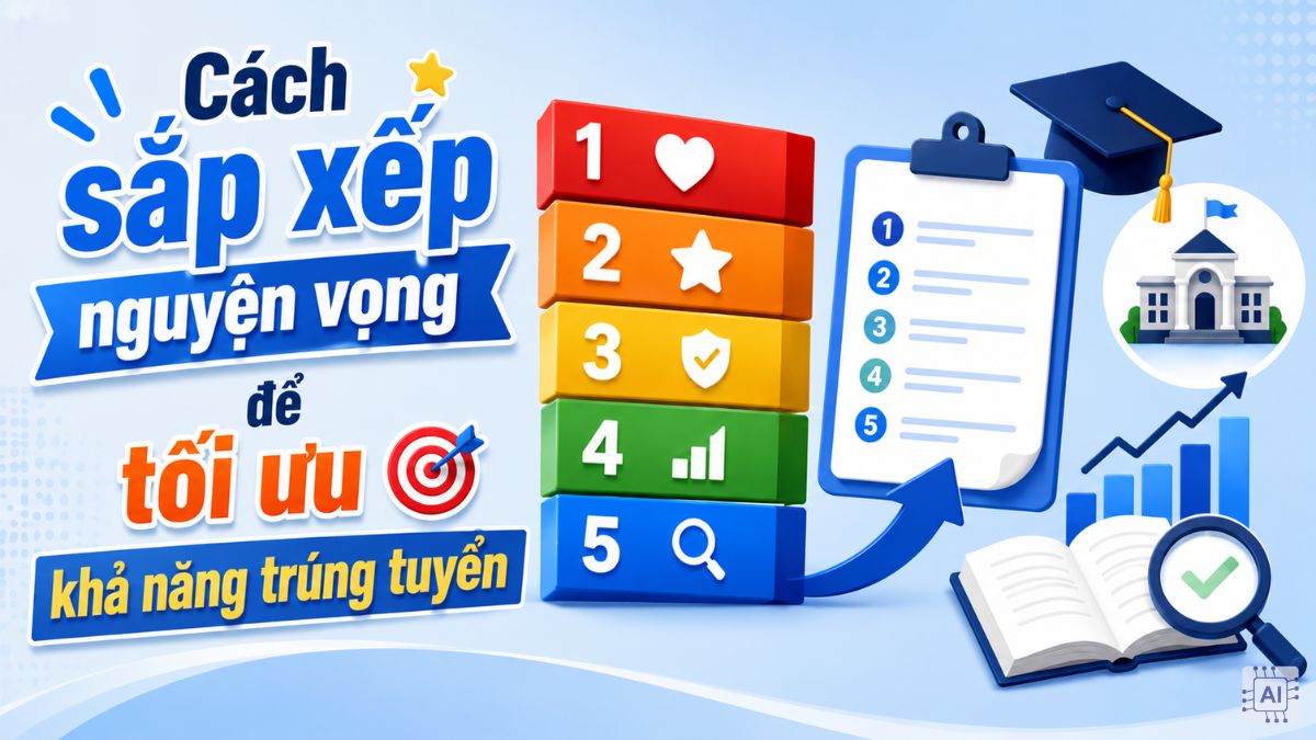 Cách sắp xếp nguyện vọng để tối ưu khả năng trúng tuyển