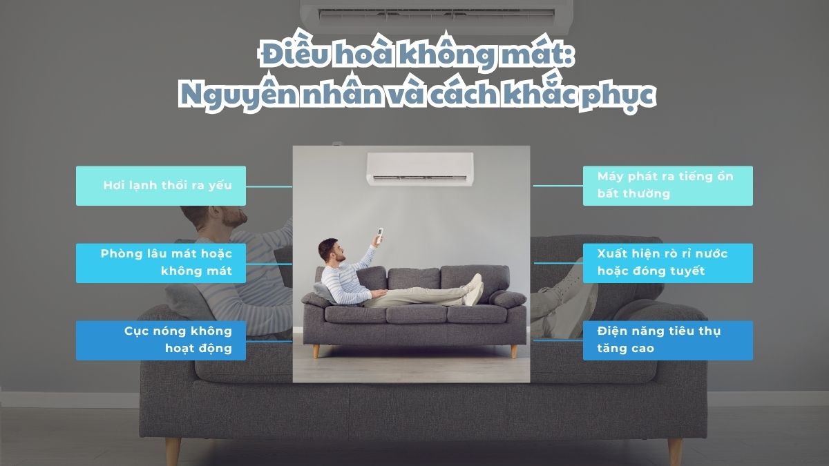 Những dấu hiệu nhận diện điều hòa của nhà bạn không mát